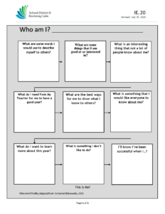 school district 8 kootenay lake. Who am I? A page with 9 squares with positive questions to ask yourself. Open link to read text. 